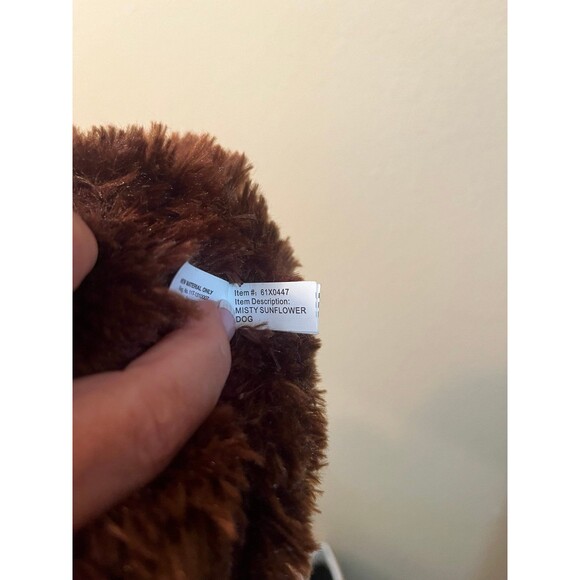 Vtg Toy Factory Brown Dog Misty Sunflower - Picture 5 of 6